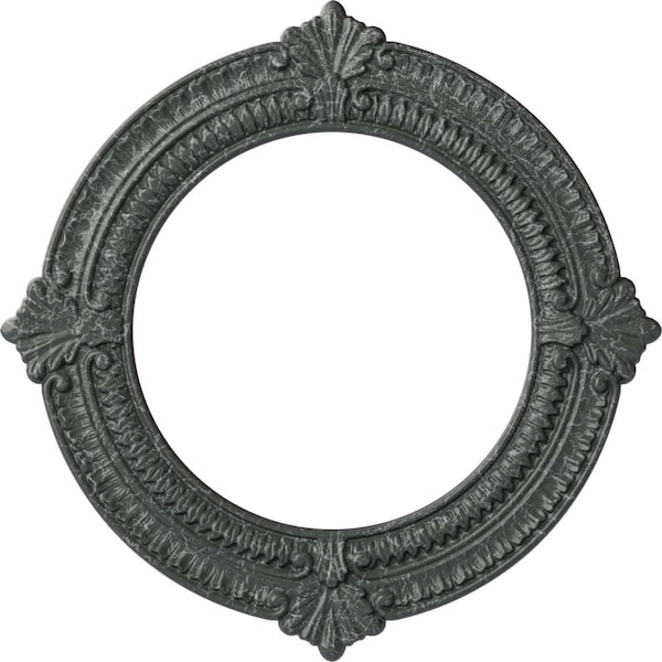 Ekena Millwork Benson Ceiling Medallion (Fits Canopies up to 8"), 13 1/8"OD x 8"ID x 5/8"P, Athenian Green Crackle CM13BNAGC - main